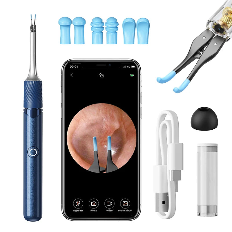 Smart Visual Ear Cleaner with HD Camera & Tweezers