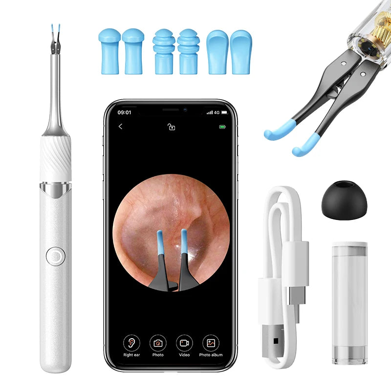 Smart Visual Ear Cleaner with HD Camera & Tweezers
